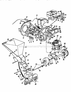 Page A Diagram and Parts List for 247795860  Craftsman Chipper Shredder