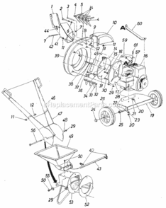 Page A Diagram and Parts List for 247796893  Craftsman Chipper Shredder