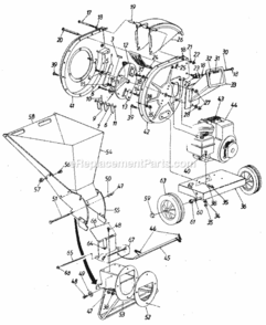Page A Diagram and Parts List for 247797850  Craftsman Chipper Shredder