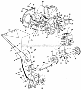Page A Diagram and Parts List for 247797851  Craftsman Chipper Shredder