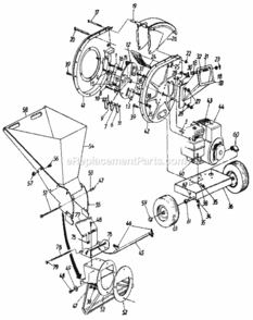 Page A Diagram and Parts List for 247797854  Craftsman Chipper Shredder