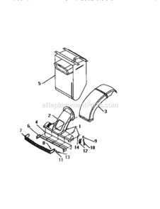 Part Location Diagram of 964-0484 MTD VACUUM BAG