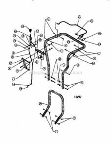 Part Location Diagram of 770-0279L Craftsman Manual