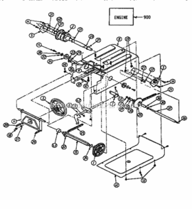 Part Location Diagram of 681-0081-0483 Craftsman Frame Assembly