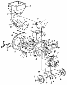Page A Diagram and Parts List for 247799890  Craftsman Chipper Shredder