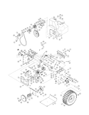 Part Location Diagram of 790-00255A MTD Frame, Transmission