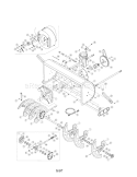 Impeller/Spiral/Housing Diagram and Parts List for 24788045  Craftsman Snow Blower