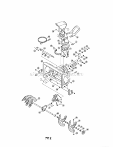 Page A Diagram and Parts List for 247881700  Craftsman Snow Blower