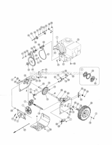 Page C Diagram and Parts List for 247881720  Craftsman Snow Blower
