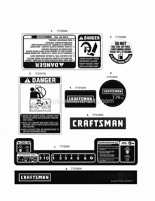Part Location Diagram of 777D21068 MTD Label-Craftsman Logo Hndl Pnl