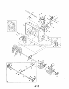 Page A Diagram and Parts List for 247881721  Craftsman Snow Blower