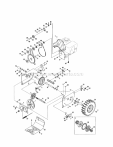 Part Location Diagram of 790-00316-4043 MTD Cvr-snwth frame cr