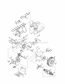 Page C Diagram and Parts List for 247881731  Craftsman Snow Blower
