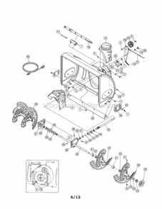 Page A Diagram and Parts List for 24788173  Craftsman Snow Blower