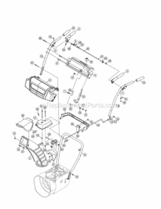 Page B Diagram and Parts List for 24788173  Craftsman Snow Blower