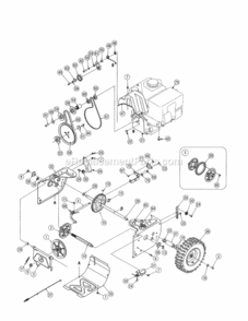 Page C Diagram and Parts List for 24788173  Craftsman Snow Blower
