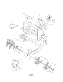 Part Location Diagram of 918-04173B MTD Snow Blower Gearbox Assembly