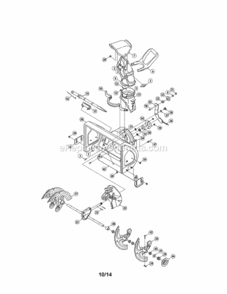 Page A Diagram and Parts List for 247881990  Craftsman Snow Blower