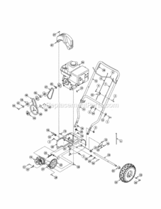 Page B Diagram and Parts List for 247881990  Craftsman Snow Blower