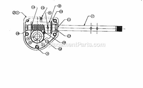 Page E Diagram and Parts List for 247882690  Craftsman Snow Blower