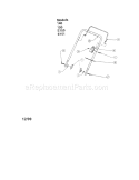 Handle Assembly Control Diagram and Parts List for 24788345  Craftsman Snow Blower