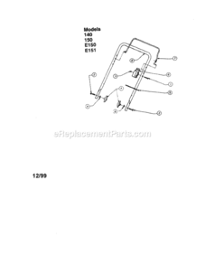 Page A Diagram and Parts List for 24788346  Craftsman Snow Blower