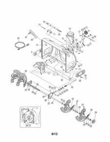 Part Location Diagram of 790-00181-0691 MTD Blade Guide
