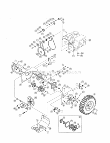 Part Location Diagram of 732-04308B MTD Spring-torsion