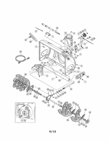 Page A Diagram and Parts List for 247883960  Craftsman Snow Blower