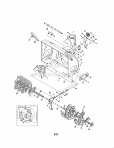 Page A Diagram and Parts List for 247883961  Craftsman Snow Blower