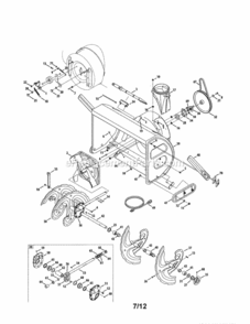 Page A Diagram and Parts List for 247883970  Craftsman Snow Blower