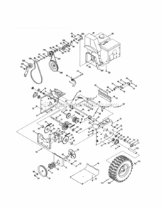 Page C Diagram and Parts List for 247883970  Craftsman Snow Blower