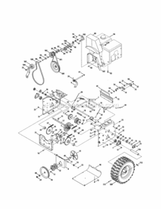 Page C Diagram and Parts List for 247883971  Craftsman Snow Blower