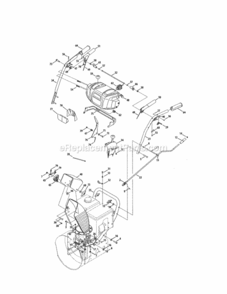Page B Diagram and Parts List for 247883980  Craftsman Snow Blower