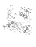 Wheels / Carrier Diagram and Parts List for 247885500  Craftsman Snow Blower
