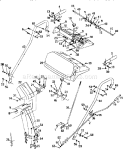 Handle Assembly Diagram and Parts List for 247885570  Craftsman Snow Blower