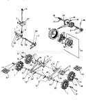 Wheel Assembly Diagram and Parts List for 247885570  Craftsman Snow Blower