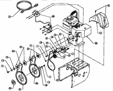 Page F Diagram and Parts List for 247885690  Craftsman Snow Blower