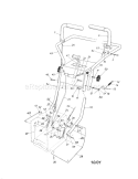 Part Location Diagram of 946-0435 MTD Cable - Auger Chut