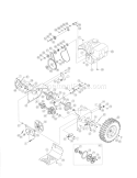 Transmission / Wheels Diagram and Parts List for 247886912  Craftsman Snow Blower