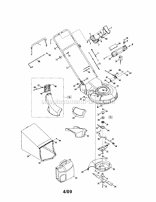 Part Location Diagram of 946-04530 MTD Control Cable