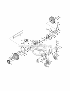 Part Location Diagram of 687-02495 MTD Handle Bracket Assembly - Left Hand