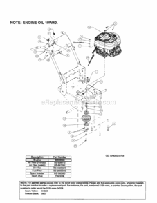 Part Location Diagram of 01003273P Craftsman Cable