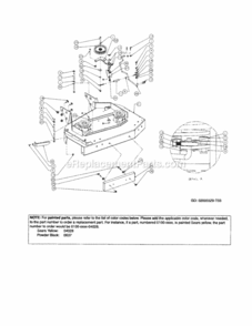 Part Location Diagram of 01010119 MTD Nut, 1/2-13, Flange Lock