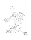 Part Location Diagram of 784-0419C-4044 MTD Drive Housing Frame