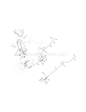 Part Location Diagram of 747-05154 MTD Upper Chute Rod