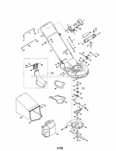 Part Location Diagram of 946-04639 MTD Control Cable
