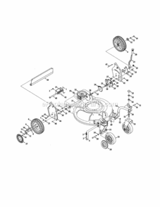 Part Location Diagram of 682-9020A-4028 MTD Caster Assembly Right Hand
