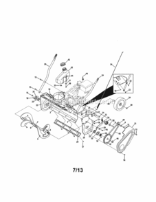 Page A Diagram and Parts List for 247887802  Craftsman Snow Blower