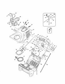 Page B Diagram and Parts List for 247887821  Craftsman Snow Blower